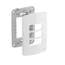 WEG - Composé - Placa e Suporte 4x2 - 3 Posições - Branco