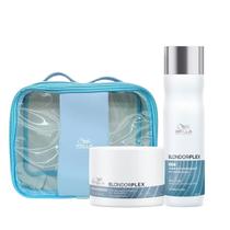 Wella BlondorPlex Care Line Kit Shampoo 250ml + Máscara 150ml + Necessaire Wella BlondorPlex Care Line Kit Shampoo 250ml + Máscara 150ml + Necessaire