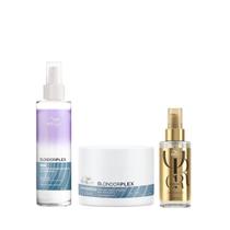 Wella BlondorPlex Care Line Leave-in Protective 145ml + Masc 150ml + Óleo 100ml