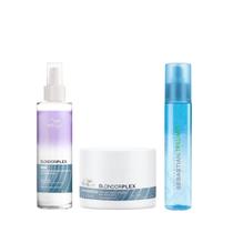 Wella BlondorPlex Care Line Leave-in Protective 145ml + Masc 150ml + Trilliant 150ml - Wella profissional Wella BlondorPlex Care Line Leave-in Protective 145ml + Masc 150ml + Trilliant 150ml - Wella profissional