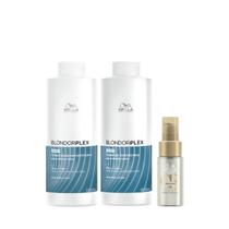 Wella BlondorPlex Care Line Sh 1000ml + Cond 1000ml + Óleo Light 30ml Wella BlondorPlex Care Line Sh 1000ml + Cond 1000ml + Óleo Light 30ml