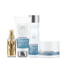 Wella BlondorPlex Care Line Sh 250ml + Cond 200ml + Masc 150ml + Óleo 100ml