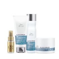 Wella BlondorPlex Care Line Sh 250ml + Cond 200ml + Masc 150ml + Óleo 30ml