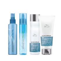 Wella BlondorPlex Care Line Sh 250ml + Cond 200ml + Trilliant 150ml + Shine 200ml