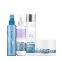 Wella BlondorPlex Care Line Sh 250ml + Masc 150ml + Leave-in 145ml + Shine 200ml