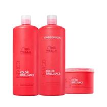 Wella Brilliance Sh 1000ml + Cond 1000ml + Masc 500ml