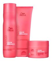 Wella Brilliance Sh 250ml + Cond 200ml + Masc 150ml - Wella profissional Wella Brilliance Sh 250ml + Cond 200ml + Masc 150ml - Wella profissional