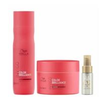 Wella Brilliance Sh 250ml + Masc 150ml + Oleo Light 30ml