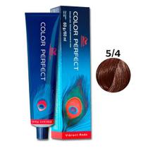 Wella Color Perfect 5-4 Coloração Cast Claro Avermelhado 60g