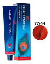 Wella Color Perfect 77-44 Louro Médio Vermelho Intenso 60g