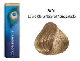 Wella Color Perfect Tinta 8/01 Louro Claro Natural Acinzentado 60g