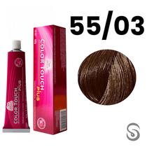 Wella Color Touch Tonalizante 55/03 Castanho Claro Intenso Natural Dourado Plus 60ml