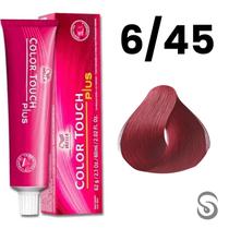 Wella Color Touch Tonalizante 6/45 Louro Escuro Vermelho Acaju Vibrant Reds 60ml