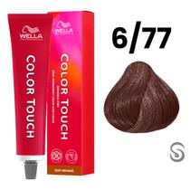 Wella Color Touch Tonalizante 6/77 Louro Escuro Marrom Intenso Deep Browns 60ml