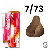 Wella Color Touch Tonalizante 7/73 Louro Médio Marrom Dourado Deep Browns 60ml