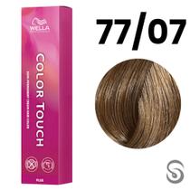 Wella Color Touch Tonalizante 77/07 Louro Médio Intenso Natural Marrom Plus 60ml