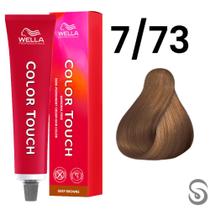 Wella Color Touch Tonalizante 773 Louro Médio Marrom Dourado Deep Browns 60ml Wella Color Touch Tonalizante 773 Louro Médio Marrom Dourado Deep Browns 60ml