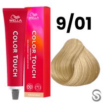 Wella Color Touch Tonalizante 9/01 Louro Ultraclaro Natural Acinzentado Pure Naturals 60ml