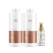 Wella Fusion Sh 1000ml + Cond 1000ml + Oleo Light 100ml