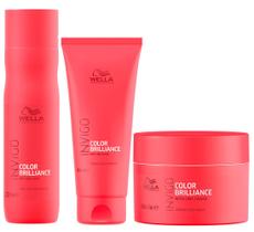 Wella Invigo Color Brilliance Shampoo 250ml, Condicionador 200ml e Máscara 150ml Wella Invigo Color Brilliance Shampoo 250ml, Condicionador 200ml e Máscara 150ml