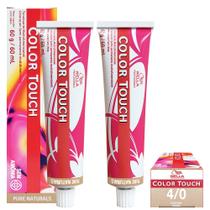 Wella Kit 2 Color Touch Tonalizante 4/0 Castanho Médio 60g