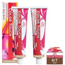 Wella Kit 2 Color Touch Tonalizante 6/7 Louro Escuro Marrom 60g