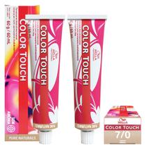 Wella Kit 2 Color Touch Tonalizante 7/0 Louro Médio 60g