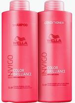 Wella kit brilliance shampoo 1l + condicionador 1l