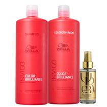 Wella Kit Invigo Brillianc Prof Duo + Oil Ref 100ml