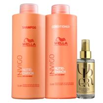 Wella Kit Nutri Enrich Sh 1l + Cond 1L + Oil Reflections 100ml Wella Kit Nutri Enrich Sh 1l + Cond 1L + Oil Reflections 100ml
