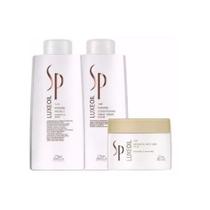 Wella Kit Sp Luxe Oil Keratin Shampoo e Condicionador 2x1000 ml + Máscara 400ml