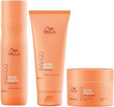 Wella - nutri enrich - kit shampoo 250 ml + condicionador 200 ml + mascara 150 ml