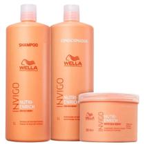 Wella Nutri-Enrich Shampoo 1000ml + Condicionador 1000ml + Máscara 500ml Wella Nutri-Enrich Shampoo 1000ml + Condicionador 1000ml + Máscara 500ml