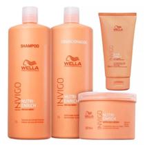 Wella Nutri-Enrich Shampoo e Condicionador 1L + Máscara 500ml + Warm Express Mask 150ml Wella Nutri-Enrich Shampoo e Condicionador 1L + Máscara 500ml + Warm Express Mask 150ml