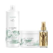 Wella Nutricurls Sh 1000ml + Masc 500ml + Oleo 100ml