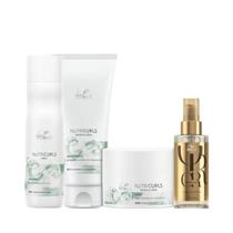 Wella Nutricurls Sh 250ml + Cond 200ml + Masc 150ml + Oleo 100ml