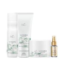 Wella Nutricurls Sh 250ml + Cond 200ml + Masc 150ml + Oleo 30ml