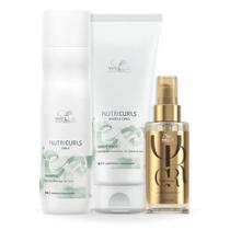 Wella Nutricurls Sh 250ml + Cond 200ml + Oleo 100ml