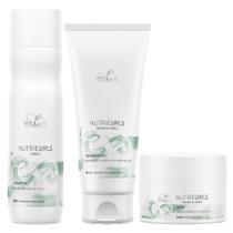 Wella NutriCurls Shampoo 250ml, Condicionador 200ml e Máscara 150ml Wella NutriCurls Shampoo 250ml, Condicionador 200ml e Máscara 150ml