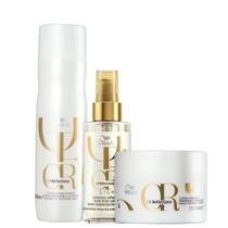 Wella Oil Reflections Shampoo 250ml, Máscara 150ml e Óleo Light 100ml Wella Oil Reflections Shampoo 250ml, Máscara 150ml e Óleo Light 100ml