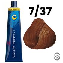 Wella Perfect Color 7/37 Louro Médio Dourado Marrom Rich Naturals 60ml
