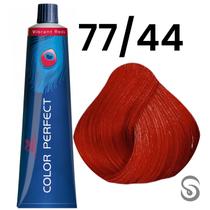 Wella Perfect Color 77/44 Louro Médio Intenso Vermelho Vibrant Reds 60ml Wella Perfect Color 77/44 Louro Médio Intenso Vermelho Vibrant Reds 60ml