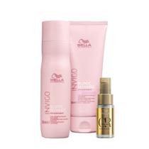 Wella Professionals Blonde Recharge - Shampoo 250ml+Condicionador 200ml+Oil Reflections 30ml