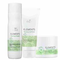 Wella Professionals Elements Shampoo 250ml + Condicionador 200ml + Máscara 150ml