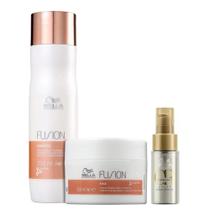 Wella Professionals Fusion - Kit Shampoo 250ml + Máscara 150ml + Òleo Oil Reflections Light 30ml