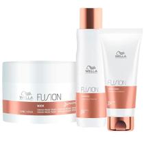 Wella Professionals Fusion Kit Shampoo + Condicionador + Máscara