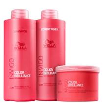 Wella Professionals Invigo Color Brilliance Kit Shampoo 1L Condicionador 1L Mascara 500ml