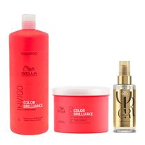 Wella Professionals Invigo Color Brilliance Kit Shampoo + Máscara + Óleo Capilar