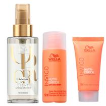 Wella Professionals Invigo Kit - Shampoo + Máscara + Óleo Oil Reflection Light