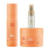 Wella Professionals Invigo Nutri-Enrich Kit Shampoo + Máscara + Óleo Capilar Light
